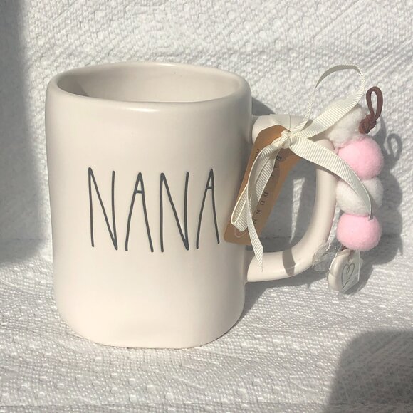 NWT Rae Dunn Nana Mug w/ Heart Charm - Picture 1 of 5
